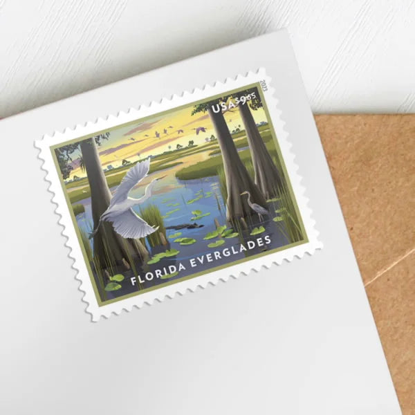 Priority Mail $9.65 Stamps 2023 Florida Everglades-Scenic Landscape, Priority Mail Rate