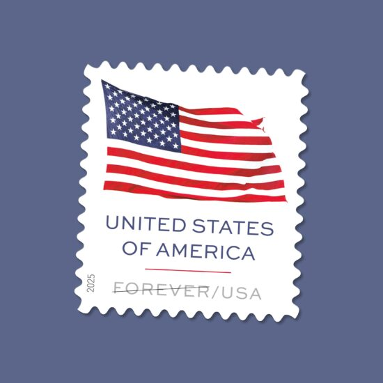 Forever Stamps 2025 U.S. Flag-Patriotic Symbol, First-Class Postage