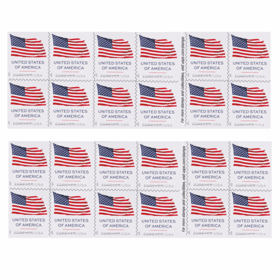 Forever Stamps 2025 U.S. Flag-Patriotic Symbol, First-Class Postage