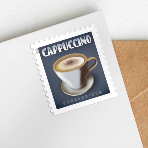 Forever Stamps 2021 Espresso Drinks-Coffee Set, First-Class Postage