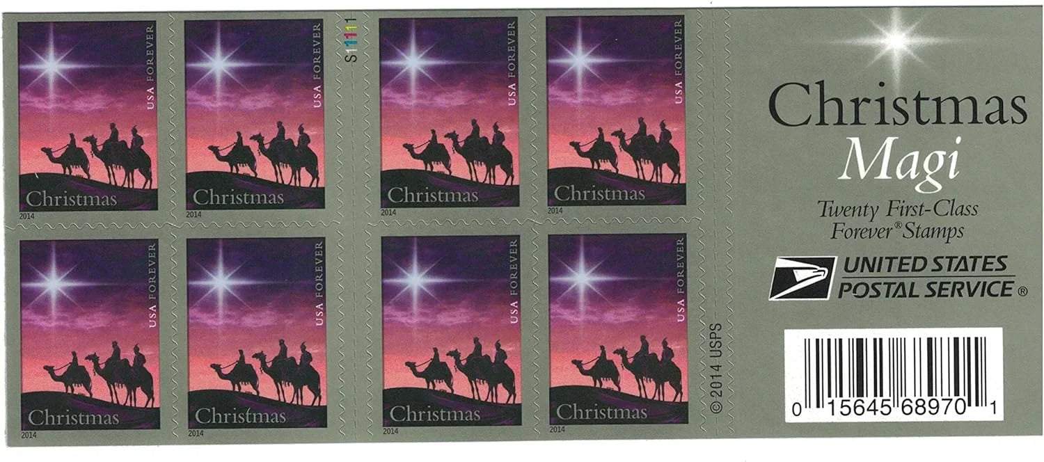 Forever Stamps 2014 Christmas Magi-Holiday Celebration, First-Class Postage