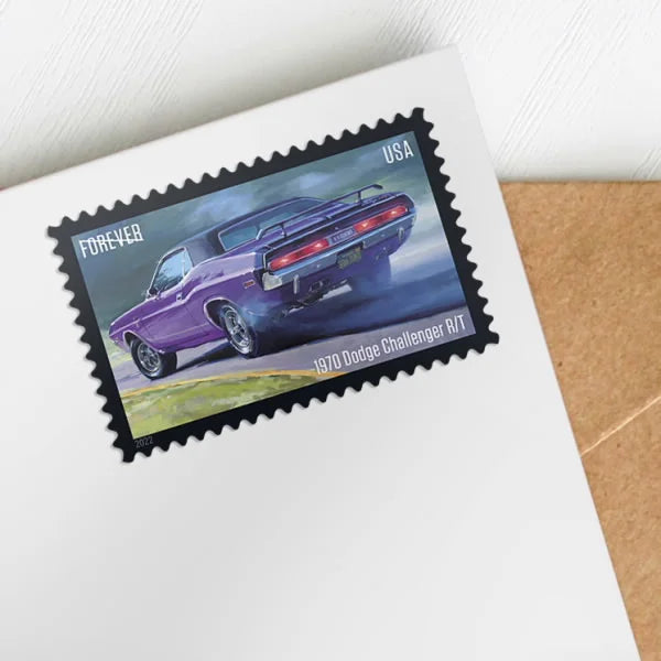 Forever Stamps 2022 Pony Cars-Classic Muscle Cars Collection, First-Class Postage