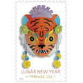 Forever Stamps 2022 Lunar New Year-Year of the Tiger, Holiday Celebration, First-Class Postage