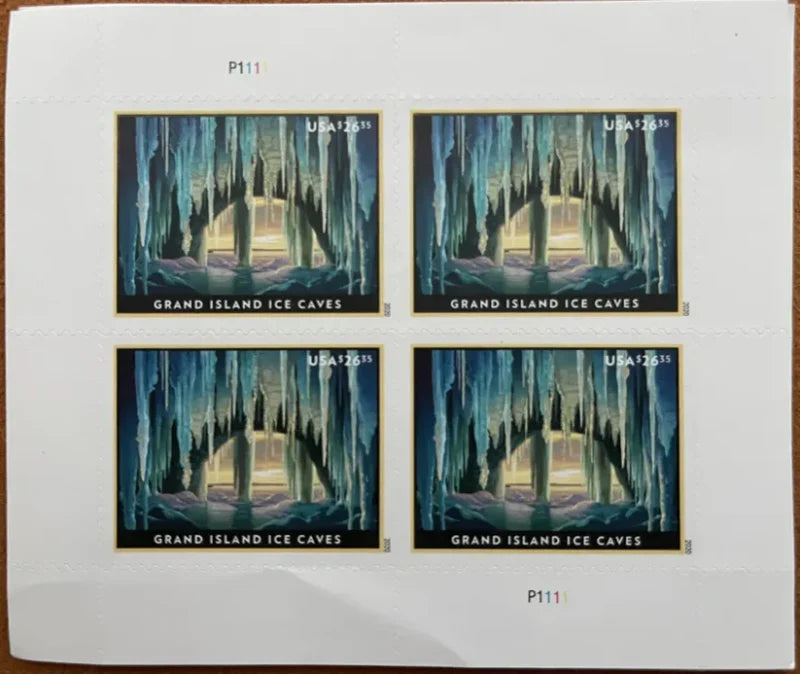 Priority Mail Express Stamps 2020 Grand Island Ice Caves-Nature Series, $26.35 Postage