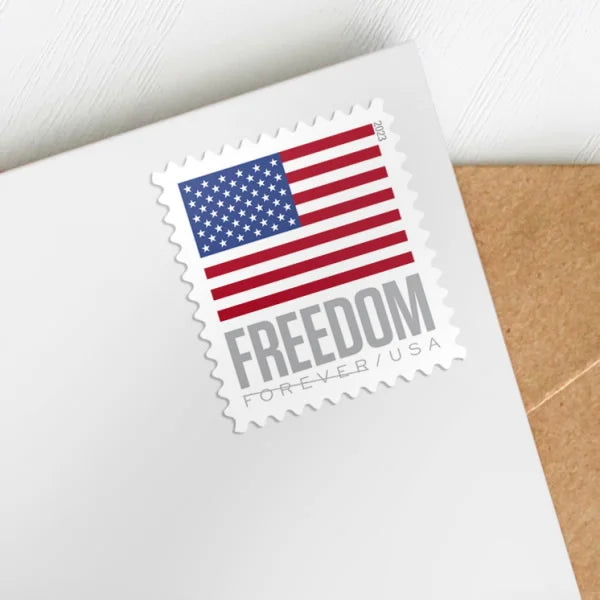 Forever Stamps 2023 U.S. Flag Coil-Modern Patriotic Symbol, First-Class Postage