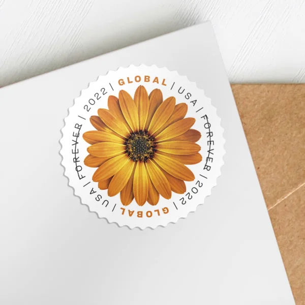 Global Forever Stamps 2022 African Daisy-International Rate