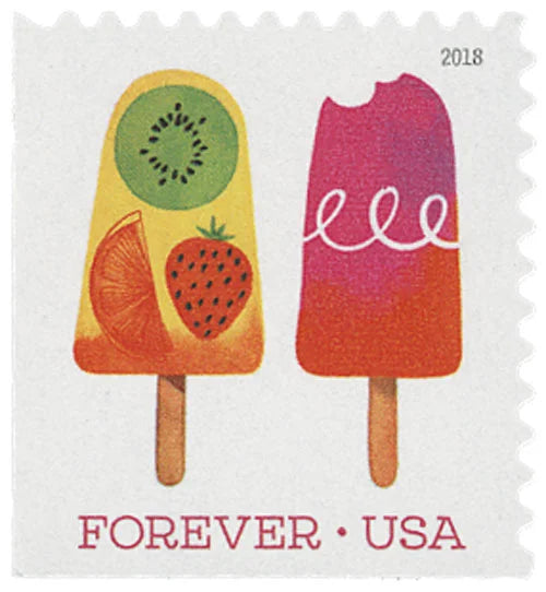 Forever Stamps 2018 Frozen Treats-Summer Fun, First-Class Postage