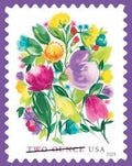 Two-Ounce Stamps 2024 Wedding Blooms-Wedding Invitation, First-Class Postage