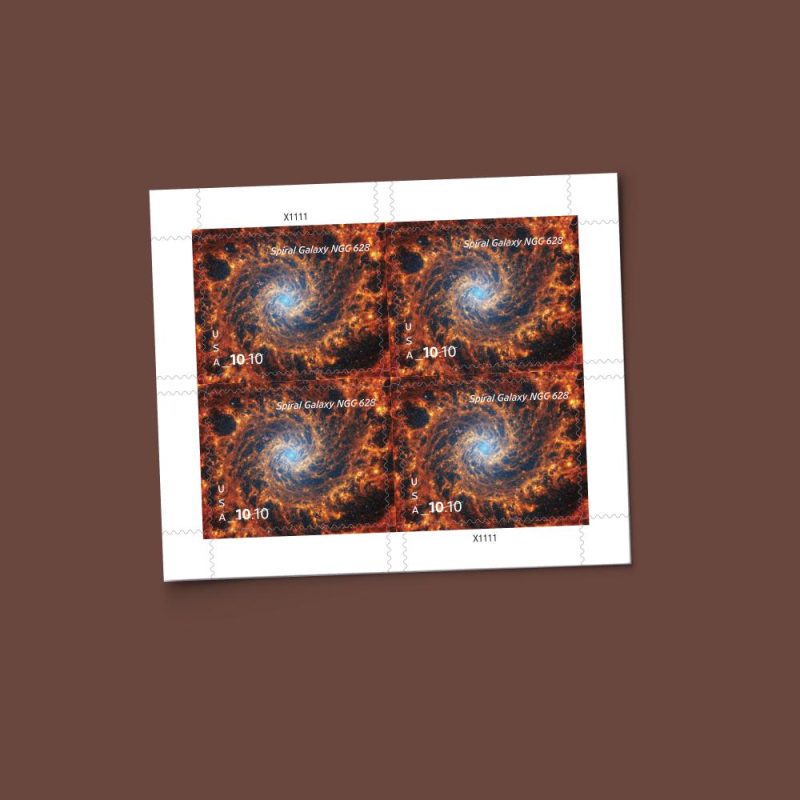 $10.10 Stamps 2025 Spiral Galaxy NGC 628-Astronomy Collection, Priority Mail Express Rate