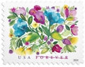 Forever Stamps 2024 Celebration Blooms-Nature Series, First-Class Postage