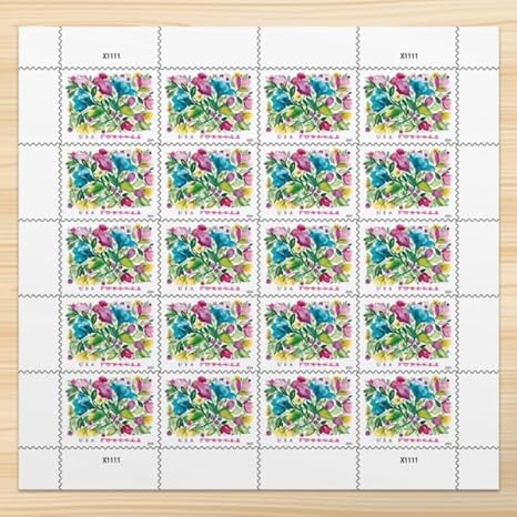 Forever Stamps 2024 Celebration Blooms-Nature Series, First-Class Postage