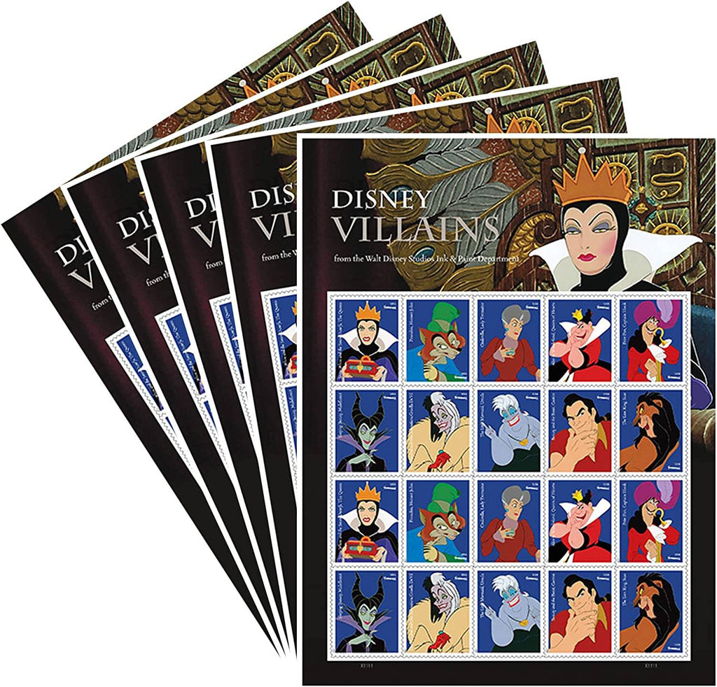 Forever Stamps 2017 Disney Villains-Animated Classics Collection, First-Class Postage