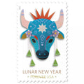Forever Stamps 2021 Lunar New Year-Year of the Ox, Holiday Celebration, First-Class Postage