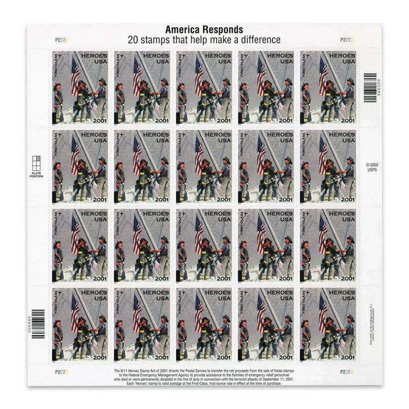 First-Class Stamps 2002 Heroes-Honor & Service, Postage