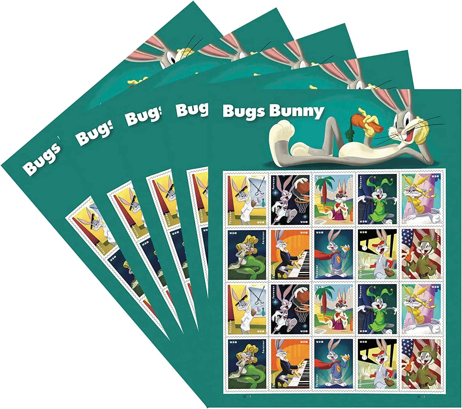 Forever Stamps 2020 Bugs Bunny-Entertainment Icons, First-Class Postage