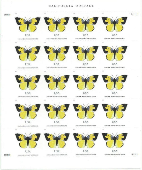 $1.12 Stamps 2019 California Dogface Butterfly-Non-Machinable Surcharge, First-Class Rate