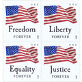 Forever Stamps 2012 Four Flags-Patriotic Symbol, First-Class Postage