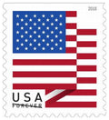 Forever Stamps 2018 U.S. Flag-Patriotic Symbol, First-Class Postage