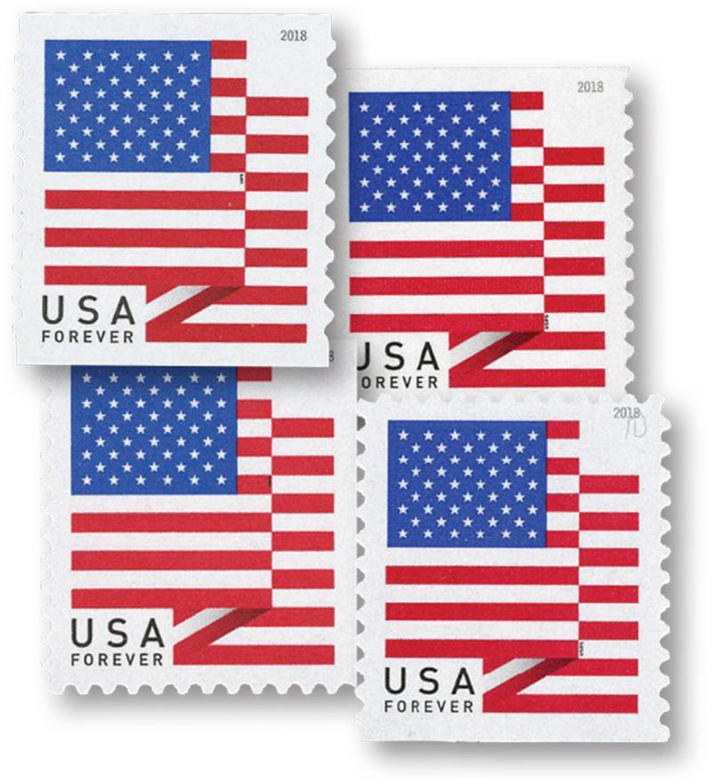 Forever Stamps 2018 U.S. Flag-Patriotic Symbol, First-Class Postage