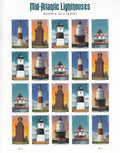 Forever Stamps 2021 Mid-Atlantic Lighthouses-Coastal Collection, First-Class Postage