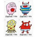 Forever Stamps 2021 Message Monsters-Whimsical Cartoon Designs, First-Class Postage