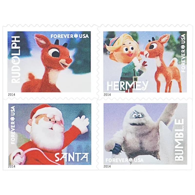 Forever Stamps 2014 Rudolph the Red-Nosed Reindeer-Holiday Celebration, First-Class Postage