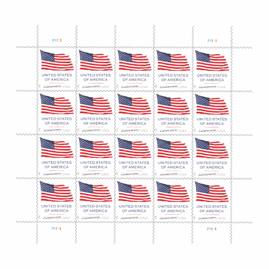 Forever Stamps 2025 U.S. Flag-Patriotic Symbol, First-Class Postage