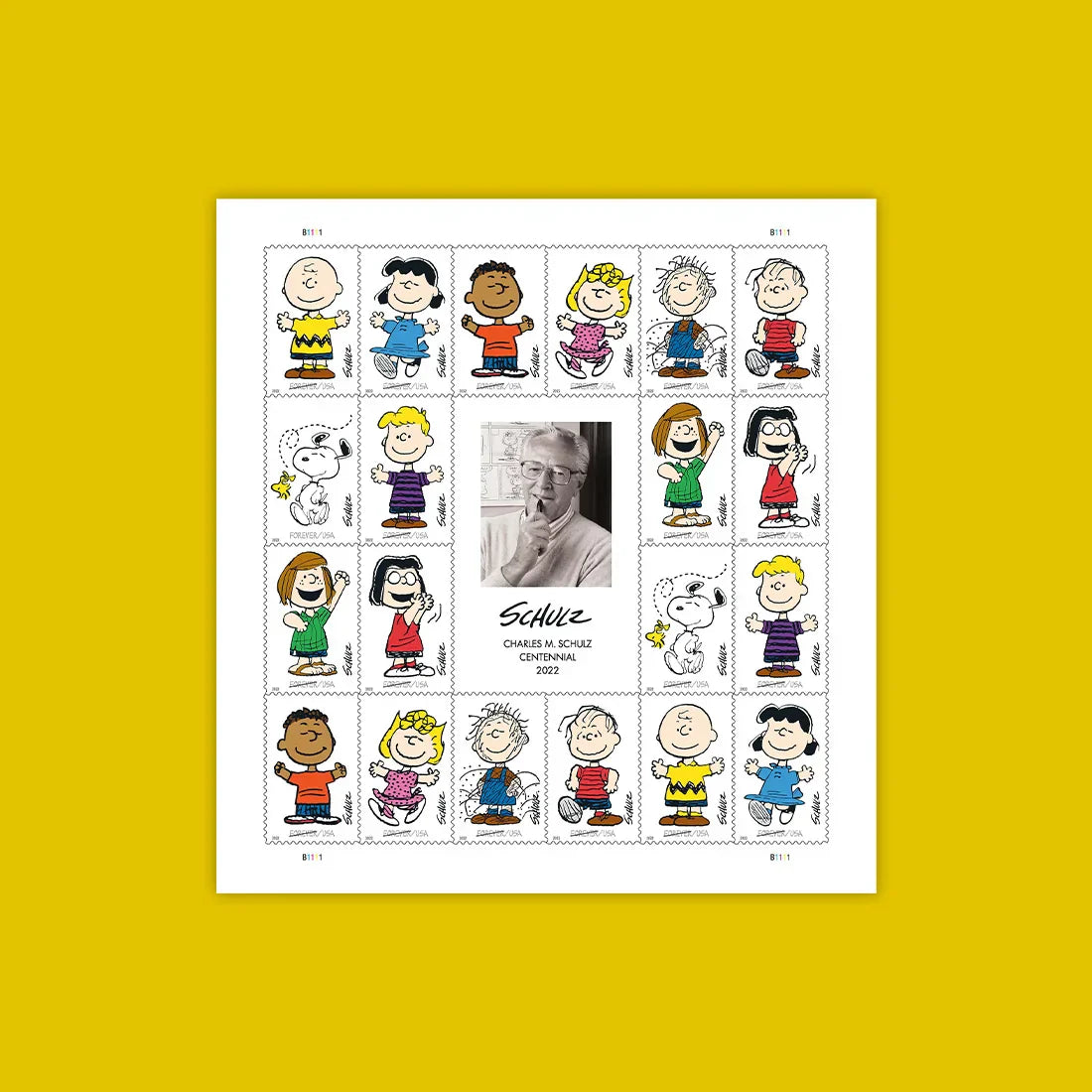 Forever Stamps 2022 Charles M. Schulz-Peanuts Cartoon Characters, First-Class Postage