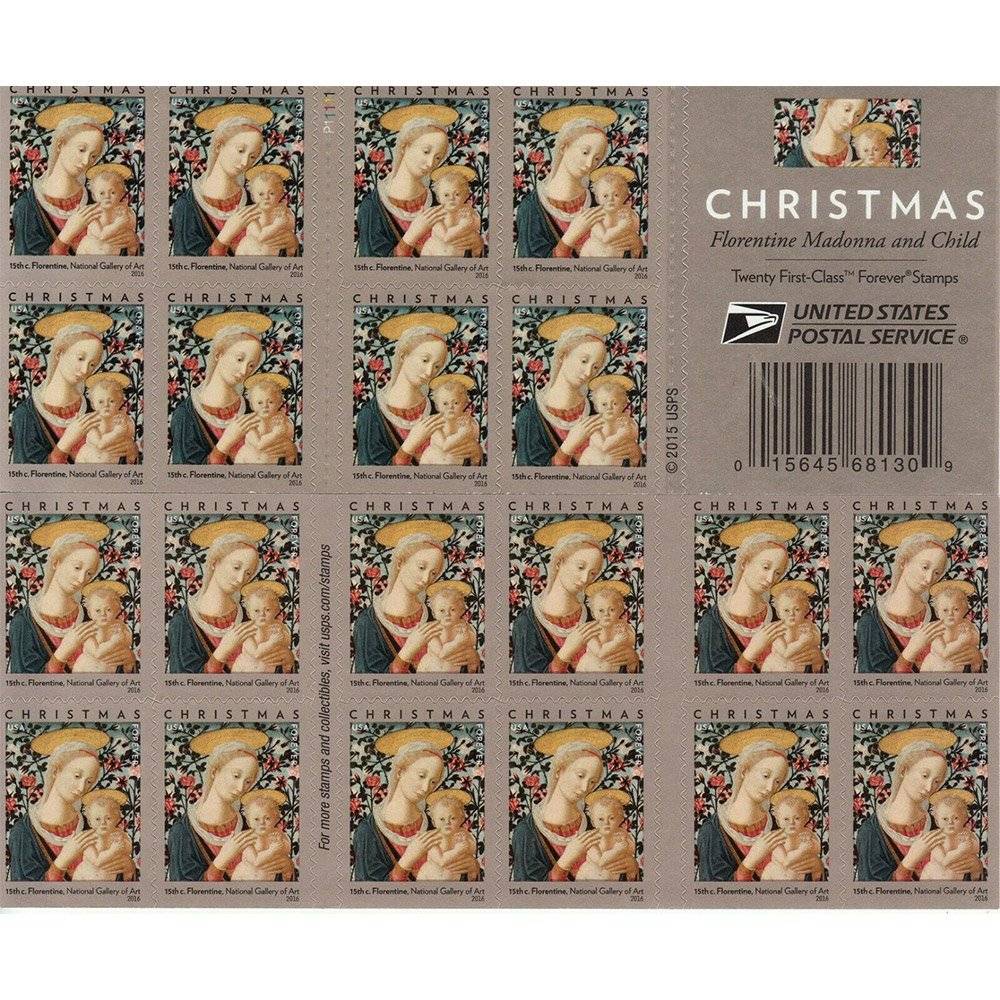 Forever Stamps 2016 Florentine Madonna and Child-Art Collection, First-Class Postage