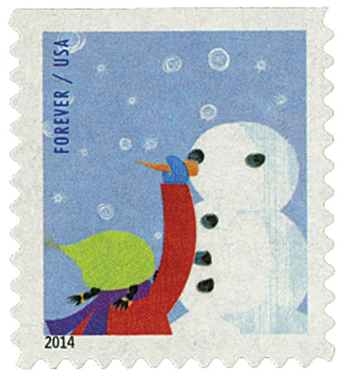 Forever Stamps 2014 Winter Fun-Holiday Celebration, First-Class Postage