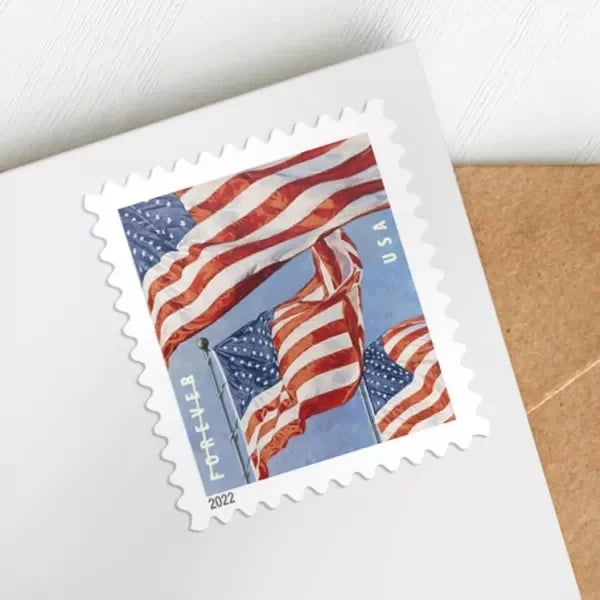 Forever Stamps 2022 U.S. Flag-Patriotic Symbol, First-Class Postage