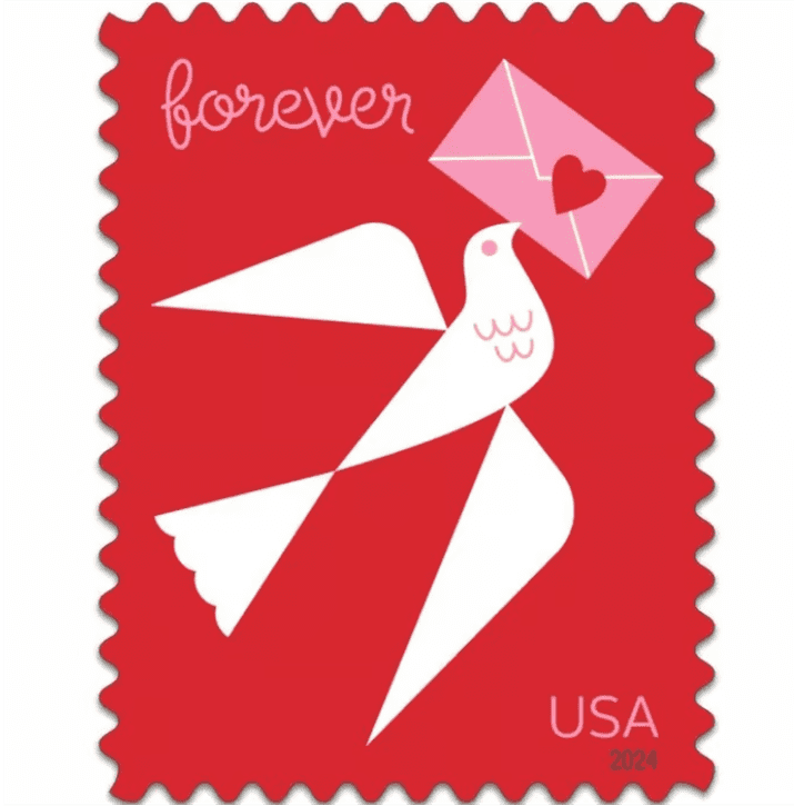 Forever Stamps 2024 Love Series-Love & Celebration, First-Class Postage