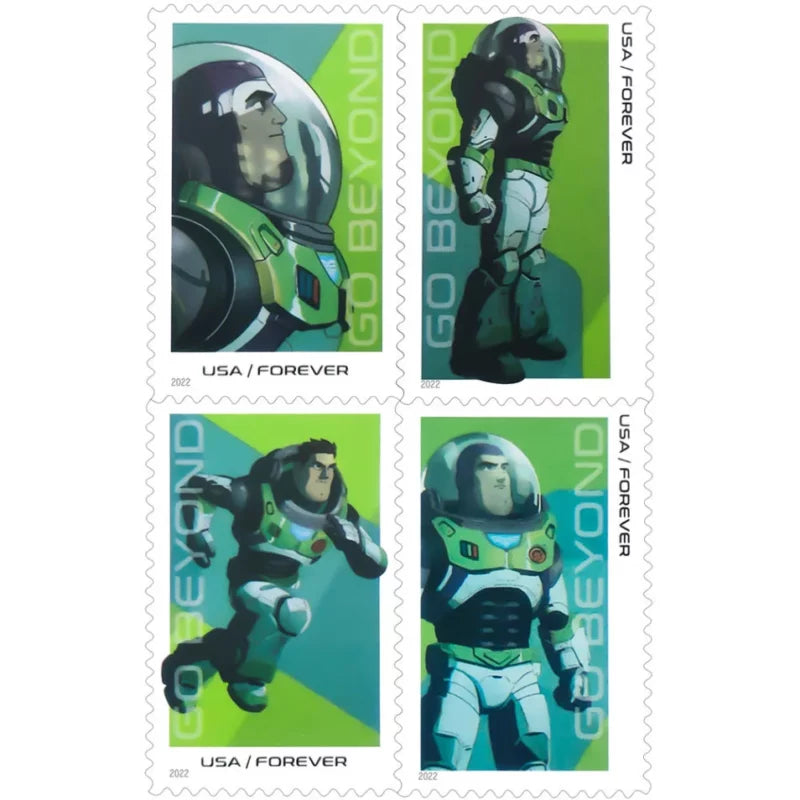 Forever Stamps 2022 Go Beyond: Buzz Lightyear-Pop Culture Series, First-Class Postage