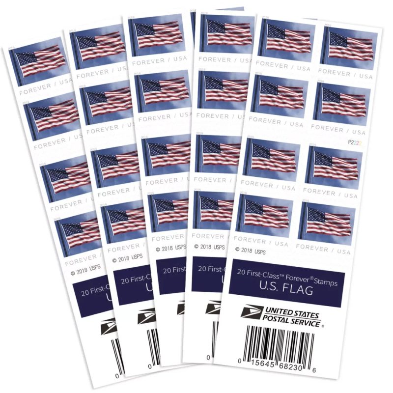 Forever Stamps 2019 U.S. Flag-Patriotic Symbol, First-Class Postage