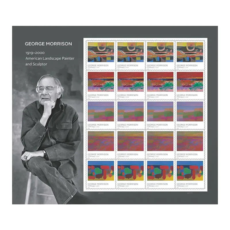 Forever Stamps 2022 George Morrison-Cultural Heritage Art Collection, First-Class Postage