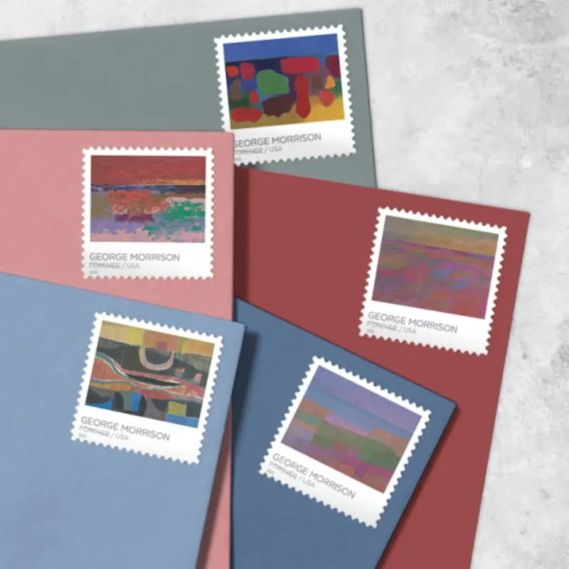 Forever Stamps 2022 George Morrison-Cultural Heritage Art Collection, First-Class Postage