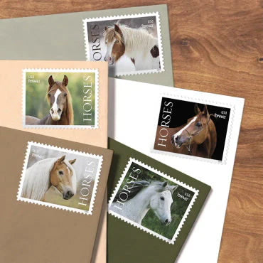 Forever Stamps 2024 Horses-Nature Series, First-Class Postage