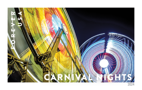 Forever Stamps 2024 Carnival Nights-First-Class Postage
