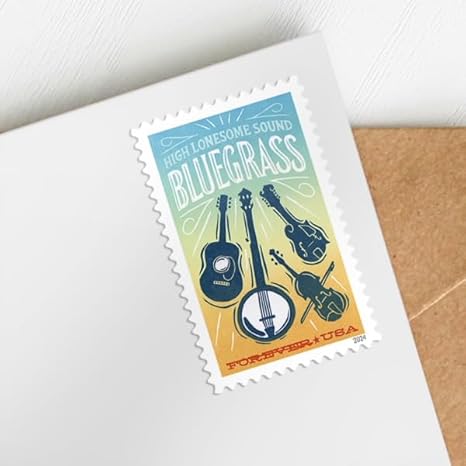 Forever Stamps 2024 Bluegrass Music-Cultural Heritage, First-Class Postage