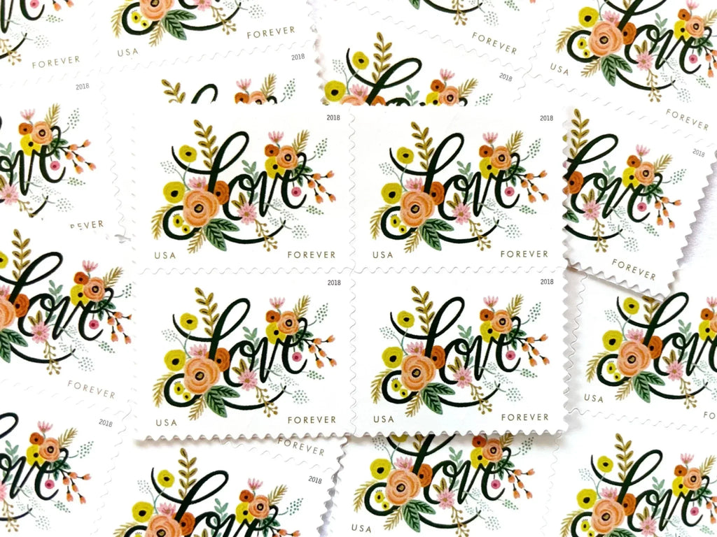 Forever Stamps 2018 Love Flourishes-Wedding Invitation, First-Class Postage
