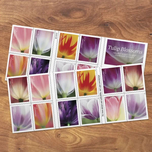 Forever Stamps 2023 Tulip Blossoms-Nature Series, First-Class Postage