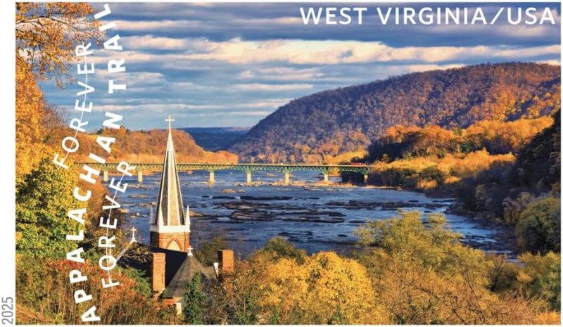 Forever Stamps 2025 Appalachian Trail-Scenic Landscapes, First-Class Postage