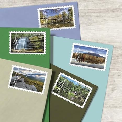 Forever Stamps 2025 Appalachian Trail-Scenic Landscapes, First-Class Postage