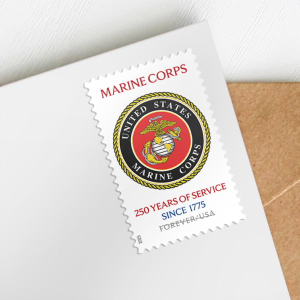 Forever Stamps 2025 Marine Corps-250 Years of Service, Honor & Service, First-Class Postage