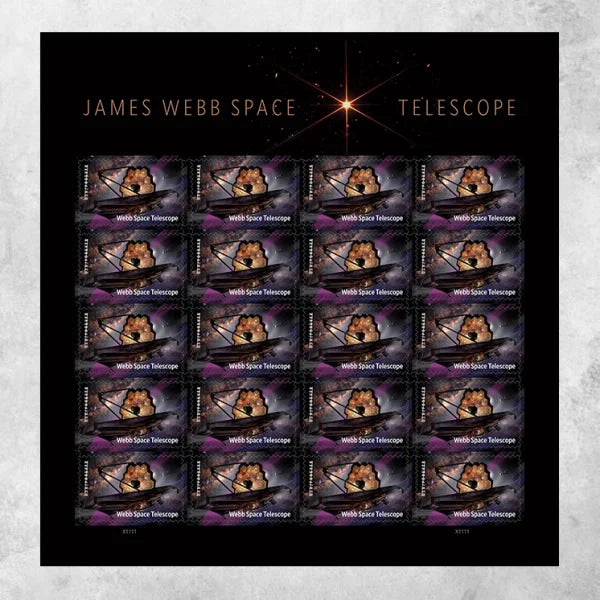Forever Stamps 2022 James Webb Space Telescope-Space Exploration, First-Class Postage