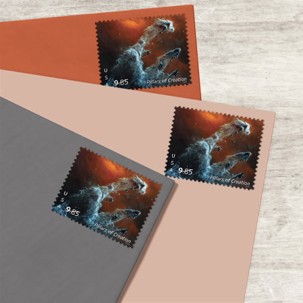 Priority Mail Express 2023 Pillars of Creation-Deep Space, $9.85 Postage