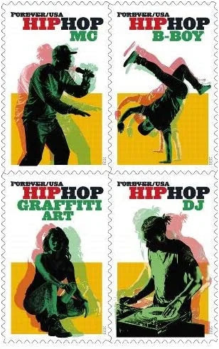 Forever Stamps 2021 Hip Hop-Music & Culture Series, First-Class Postage