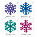 Forever Stamps 2015 Geometric Snowflakes-Holiday Celebration, First-Class Postage